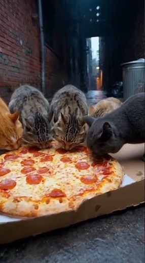 Cat Eating Pizza 🍕 | Funny Cat Moments You Can’t Miss!