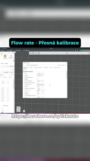 3D tisk - přesná kalibrace flow rate