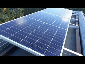 DIY Kleinsolaranlage Photovoltaik 600W Installation auf Flachdach Eigenleistung Tutorial Balkon PV