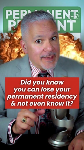 ⚠️ Did you know you could lose your permanent residency — and not even know it? Most permanent residents assume that once they have their green card, it's theirs to keep. And in most cases, that's true. But there are specific situations that can put your residency at risk — and they're more common than people think. ✈️ Trips outside the U.S. that are too long. Extended absences can be interpreted as abandoning your residency — even if you never intended to. 🧑‍⚖️ Certain criminal convictions. Ev