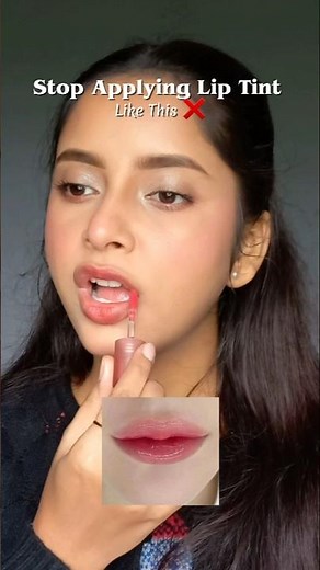 This Is How You Actually Apply Lip Tint 💋 #makeup