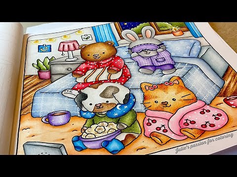 📚Fuzzy Hygge by Vivi Tinta ✏️Prismacolor Pencils - easy coloring tutorial
