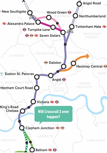 Will Crossrail 2 ever happen? The truth about London’s stalled North-South line #london #trains #fyp #crossrail #delay
