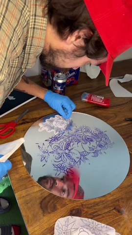 Transforming a Mirror into a Stunning Art Piece