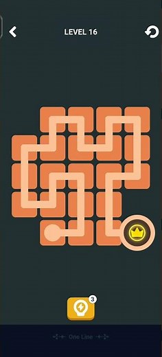 Block Blast One Line Level 16 Solution & Walkthrough | Puzzle Game (Android & iOS Shorts)