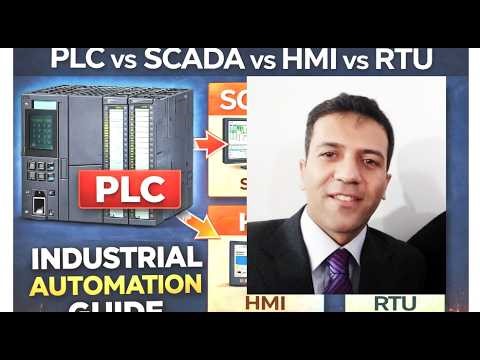 PLC vs SCADA vs HMI vs RTU | Full Industrial Automation Course PLC Explained + Ladder Logic Basics