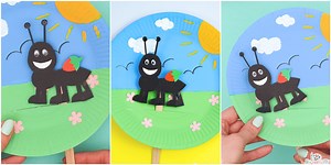 Paper Plate Ant Craft for Preschoolers
