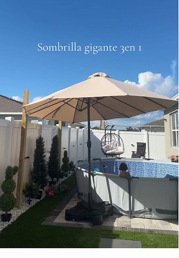 15FT Large Double-Sided Patio Umbrella for Outdoor Use