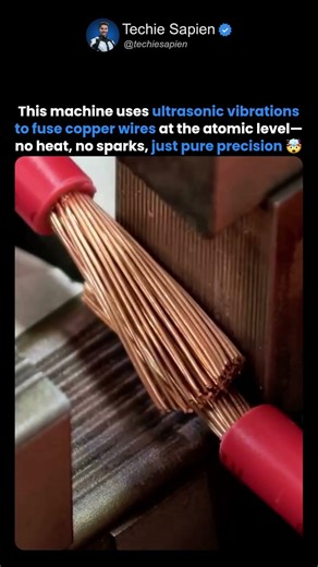 How Ultrasonic Welding Bonds Copper Wires Without Sparks, Heat, or Melting🤯⚡