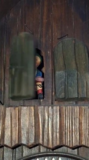 The Tiny Musician Inside This Clock #shorts #cuckooclock #clockwork #horology #blackforest #german