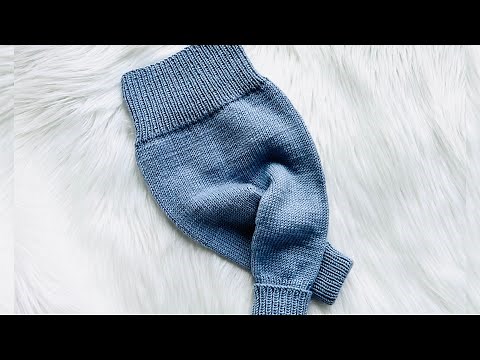 Easy Knit Baby Pants, Leggings, Trousers Basic Pattern Little Max Set Beginner Friendly LEFT HAND