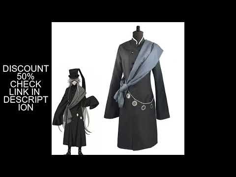 Black Butler Undertaker Cosplay Performance Costume Anime Cos Outfit In Stock