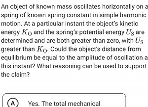 An object of known mass oscillates horizontally on a spring of ... | Filo