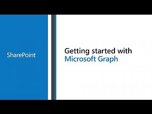 Access Microsoft SharePoint with the Microsoft Graph