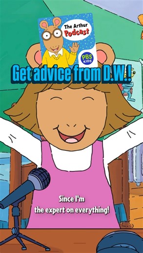 Arthur Read on Instagram: "Surprise! A brand new season of The Arthur Podcast premieres today! Listen to the first episode of Season 4 now, wherever you get your podcasts 🎧 And submit to Dear D.W., a new advice segment! Post your (or your child’s) questions with #DearDW, and you might be featured on the show. Tune in every Thursday to hear her answers!"