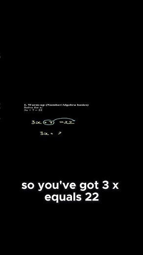 Algebra 101 Solving Your First Equation