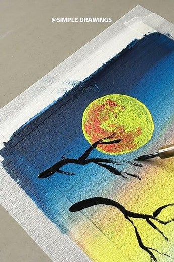 How to Paint Realistic Water Reflections Easily 🌊 #painting#acrylicpainting #shors