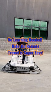 Meet the remote ride-on power trowel! Sit and control, adjust speed remotely, efficiency skyrockets! 📈 #fyppppppppppppッ #concretework #construction #concrete #power #powertrowel | Daisy Lee