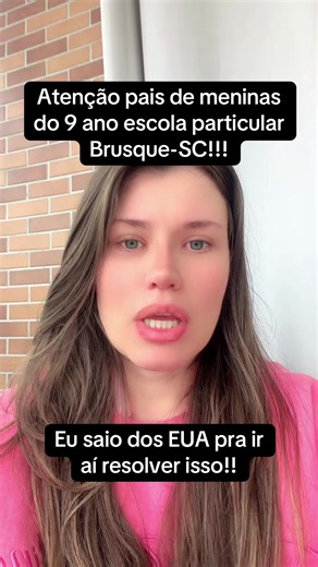 Atenção pais: denúncia de bullying no 9º ano — escola particular em Brusque-SC