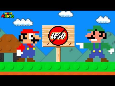 Super Mario Bros., but Everything LEGO Is Forbidden Here...