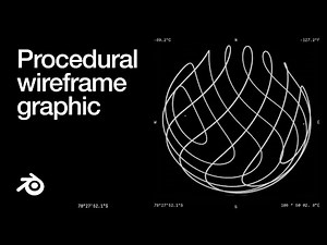 Procedural Wireframe Graphic Blender