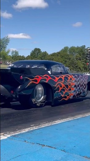Wicked Injected Pro Mod Vette at the Dragstrip #corvette