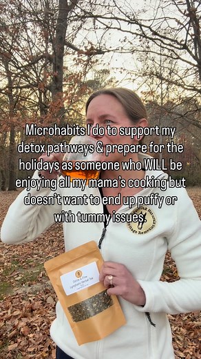 Support that lymphatic system y’all! It goes hand in hand with our digestive system to remove waste, toxins, and excess fluid (👋bloat!) while also helping with fat absorption. Thing is, it doesn’t have a pump of its own so it occasionally needs our support, especially with our often sedentary lifestyles. Comment “DETOX” for the link to help you prep for enjoying those holiday meals! And hit follow for more herbal remedy ideas. | Nugget Oak Naturals