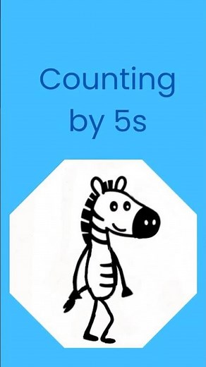 Count in 5s 🦓 | Skip Counting 5–25 | Kids Maths