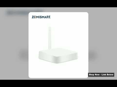 Zemismart Zigbee Hub with Antenna Smart Home Bridge Wired Gateway with Network Cable Work with Tuya