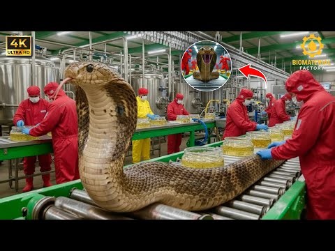 Inside a Snake Bioprocessing Factory - From Venom for Medicine and Leather for Fashion