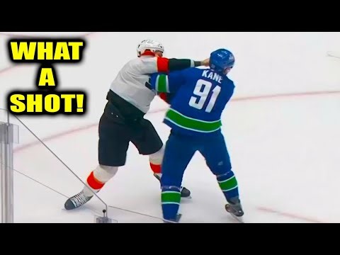 Nick Seeler Evander Kane Fight Scrap | Philadelphia Flyers vs Vancouver Canucks 2025 Highlights