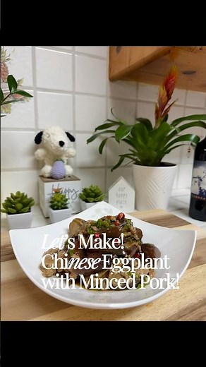 Quick and Easy Spicy Savory Chinese Eggplant with Minced Pork Stirfry!