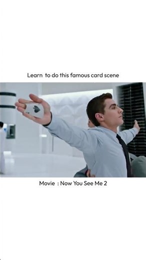 Very famous card scene 👀 - Tutorial (Now you see me) #magictrick #nowyouseeme #shortsvideo
