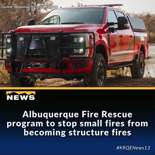 Albuquerque Fire Rescue’s “Outside Fire Response” program is up and running for the season, kicking off Monday night. The designated “fast attack engine” will remain available during the overnight hours through the duration of the season to put out small outside fires before they grow and threaten structures. READ MORE HERE - https://www.krqe.com/news/albuquerque-metro/albuquerque-fire-rescue-program-to-stop-small-fires-from-becoming-structure-fires/ | KRQE News 13