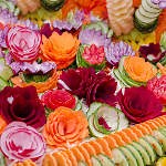 Comment faire des fleurs avec des fruits et des légumes ?