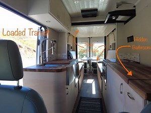 Ford Transit Camper Van Build with EVERY Feature: Vanlife Tour, Full Bath! Sprinter Camper Beware!