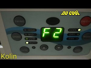 F2 error window type kolin inverter aircon