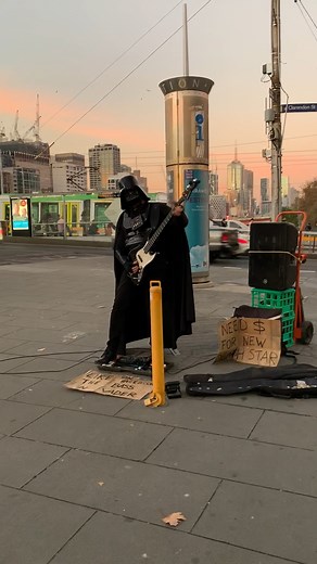 388K views · 5K reactions | May the 4th be with you Melbourne  Enjoy this throwback to Darth Vadar busking for a new Death Star in the city a few years ago! | What's On Melbourne | Facebook
