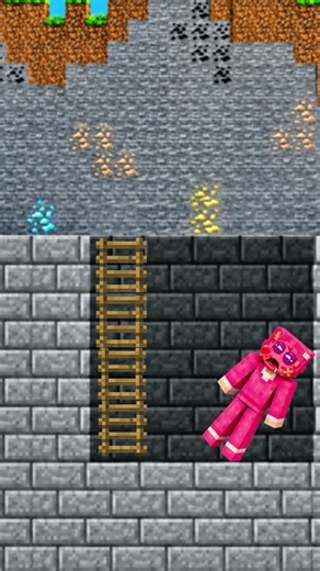 "Iron Golem vs Pink Character Secret Base! 🤯✨ #shorts#preston #peppapig#prestonplayz#peppa