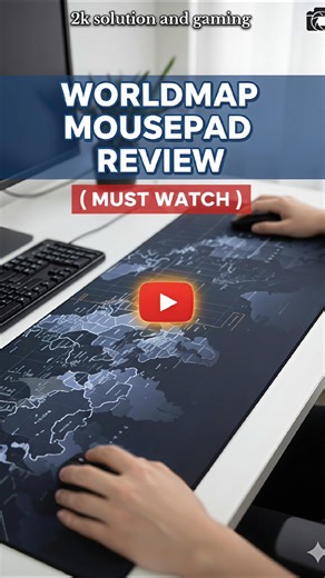 World Map Desk Mousepad Review | Worth Buying or Not? #WorldMapMousepad#MousepadReview #mousepad