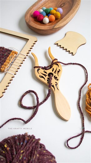 Do you know what this tool is called 🤗? Sometimes known as a knitting fork, it’s historically known as a Lucet. It’s believed to date back to the Vikings, and is used to make a strong, slightly square-sided braid, and was the precursor to the knitting spool. Have you tried using one of these? 🧶 ♥️ 🧶 ♥️ 🧶 #knitters #knitspiration #lucet #frenchknitting #icord #knittingtools #happycreativelife #craftylife #yarnshop #thekraftymobile | The Krafty Mobile