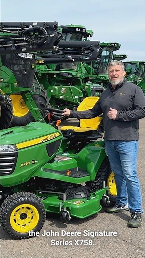 The Ultimate John Deere Mower? 👀🚜 #X758 #johndeere #lawntractor #gardentractor