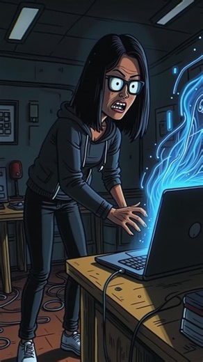 when ur computer starts recovering memories from dead people 💀 #horror #creepy #scary