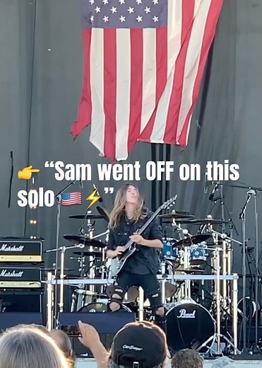 👉 Sam shredded this Holy Diver solo live 🇺🇸⚡ #liliac #guitarsolo #holydiver #dio #music