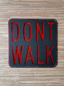 Vintage Stop Light Don’t Walk Sign - Etsy
