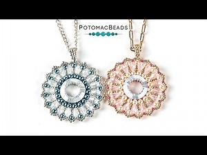 Gwyneth Crystal Cosmic Ring Pendant - DIY Jewelry Making Tutorial by PotomacBeads