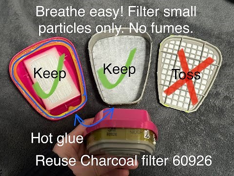 How to take apart and reuse 3M 60926 filter
