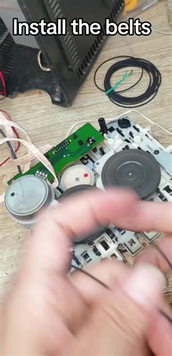how to install cassette belts #retro #repair #cassette