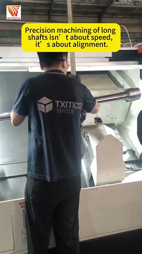 Precision Machining of Long Shafts | Alignment Matters in 15 Seconds#longshaft #precisionmachining
