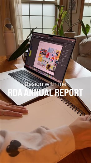 Asteria Creative | Brand & Website Design on Instagram: "How does this whole layout design thing work? Grids, paragraph styles, and all of the alignment a gal could ask for. As a Type A and organized worker, InDesign is definitely a favorite program of mine to work in. I have been dubbed the Queen of Layout by former collegues 👸 Watch me design RDA’s annual report doing one of my favorite things: layout design 🤩"